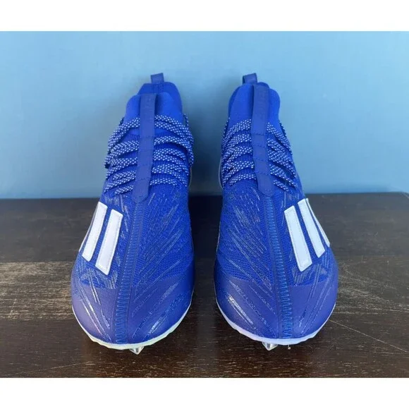 Adidas ADIZERO Primeknit Royal Blue/White Football Cleats Men’s Size 12 GV9622